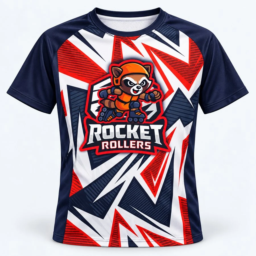 Playera Rocket Rollers · imagen ilustrativa